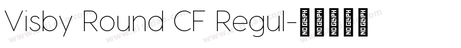 Visby Round CF Regul字体转换